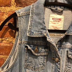 Distressed Denim Vest